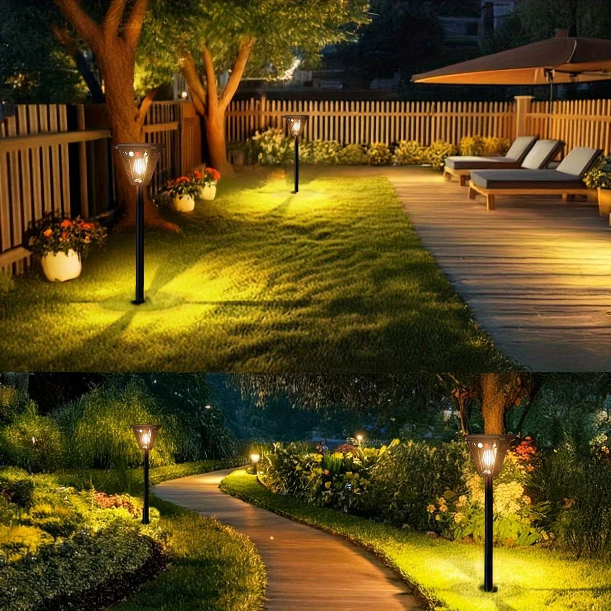 Solar Emergency Lights Color Black