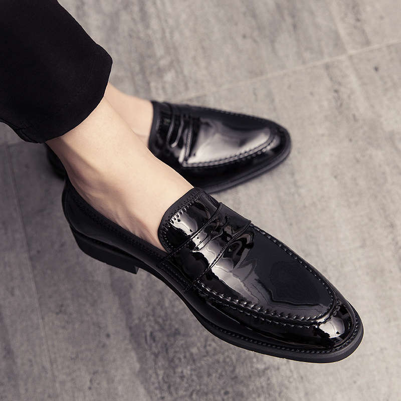 Mens Leather Shoes Color Black Sizeuk 7
