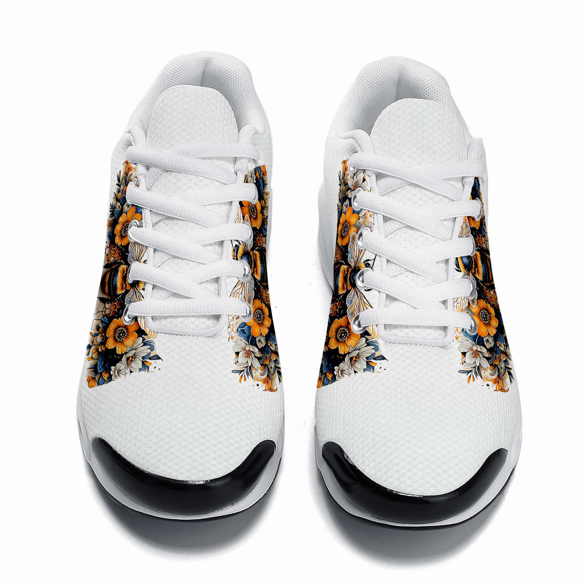 Women S Sneakers Color Black And White Bee Sizeuk 7.5