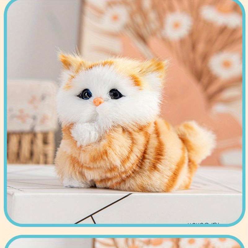 Plush Toyss color White Cat size Pet Companion