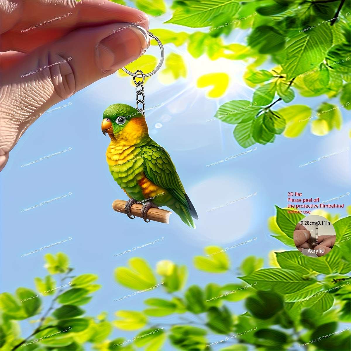 Keychain Ornament Material Acrylic