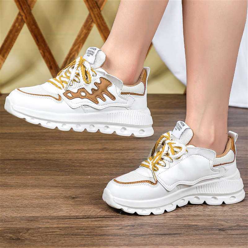 Women S Sneakers Color White Brown Sizeuk 8