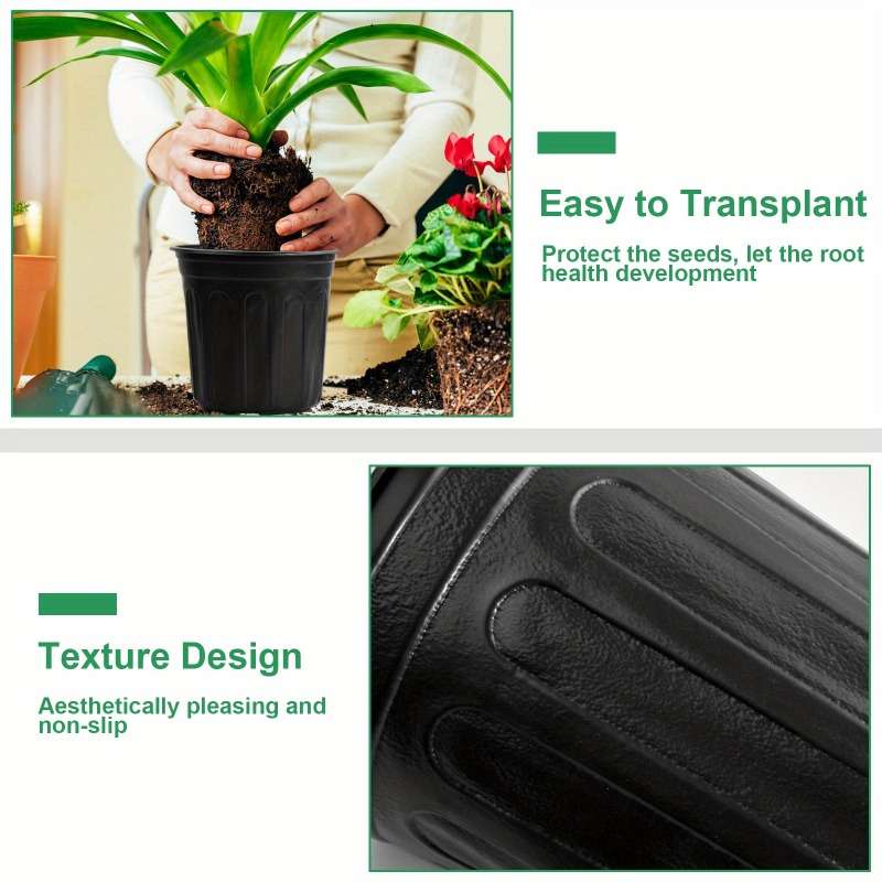 Flowerpot Color Ink Black Quantity5Pcs