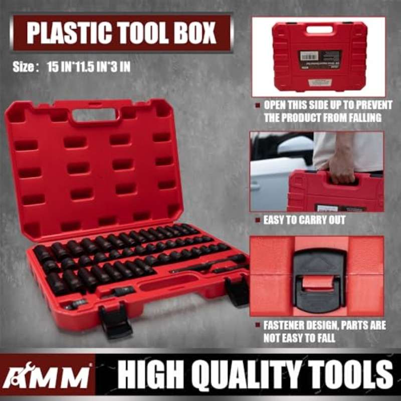 Repair Tools Color 38 Impact Socket Set