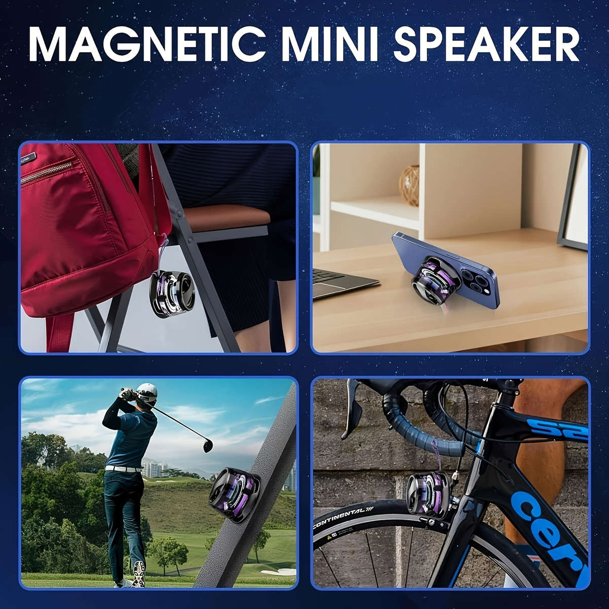 Speaker Color 2Pc Black