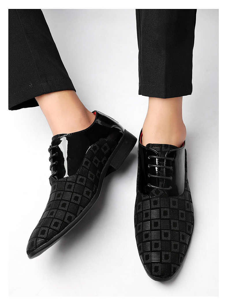 Mens Leather Shoes Color Black Sizeuk 7