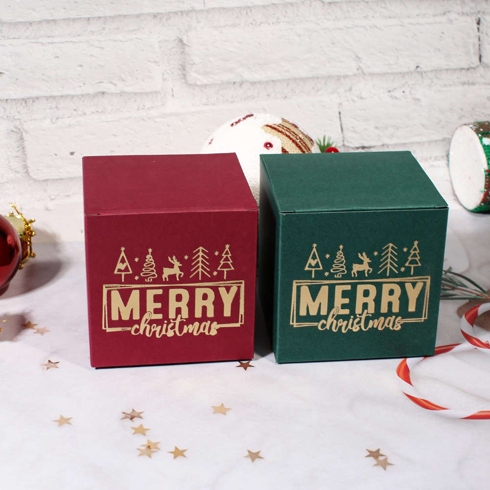 Christmas Gift Boxes Color Green Zfh Size Xtsmc-5Pcs