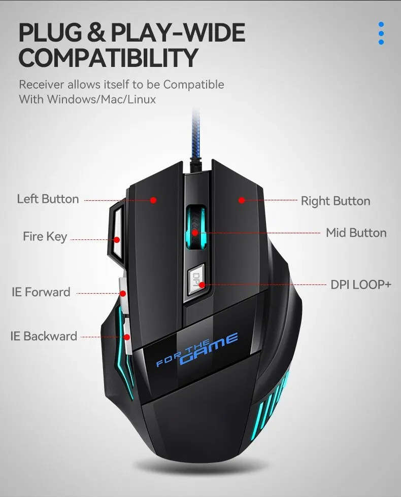 Mouse Color 7D Game Mouse