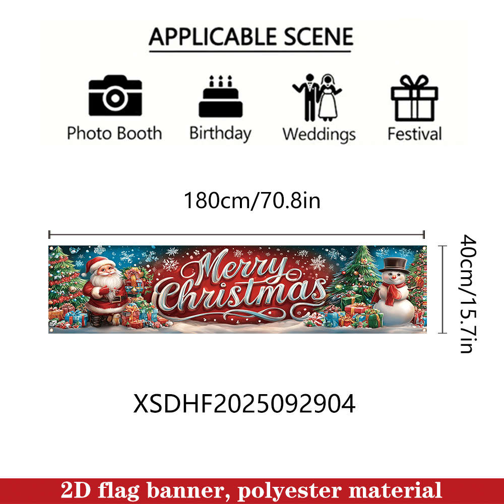 Christmas Decorations Material Polyester Size 180Cmx40Cm 70.8Inx15.7In