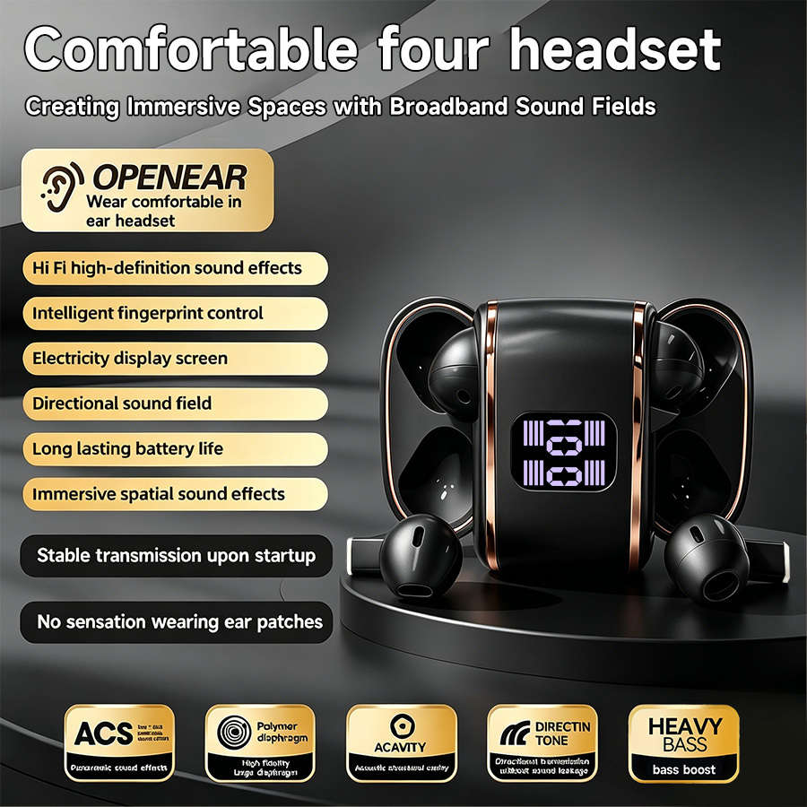 Headset White Size Upgraded High Definition Twin Headphones