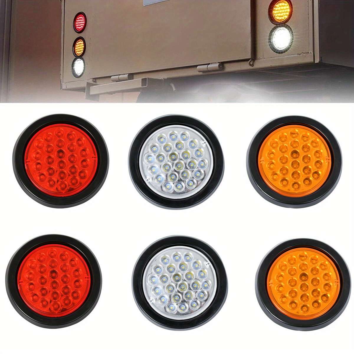 Car Lights Items 2Amber2Red2White