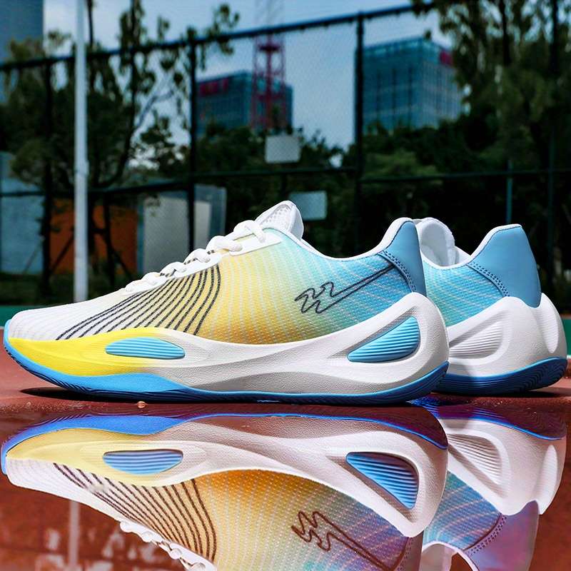 Sneakers White And Yellow Size Uk 7