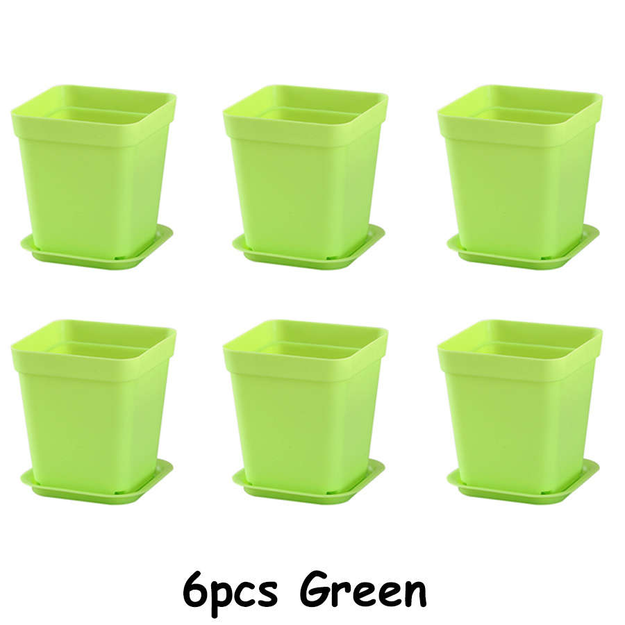 Flowerpot Items 6Pcs Blue