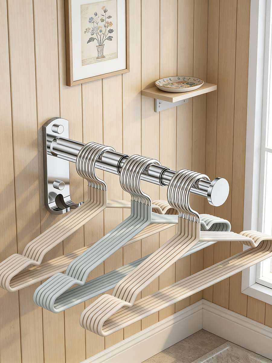 Clothes Rack Silvery Quantity 2Pcs