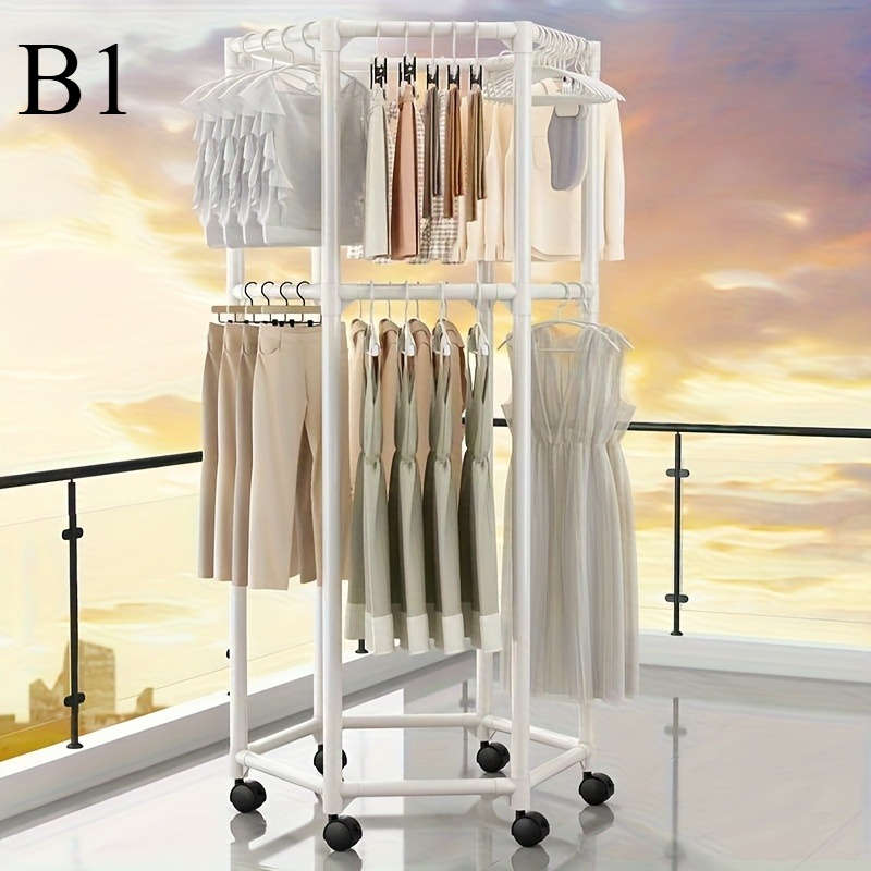 Clothes Rack 2Layer White B3