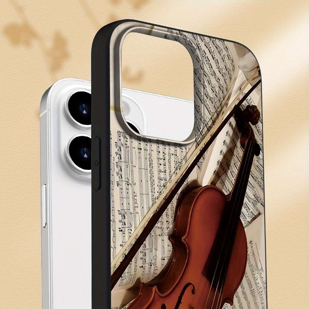 1Pc Black For iPhone 7 Plus 8 Plus Instrument Guitar Phone Case