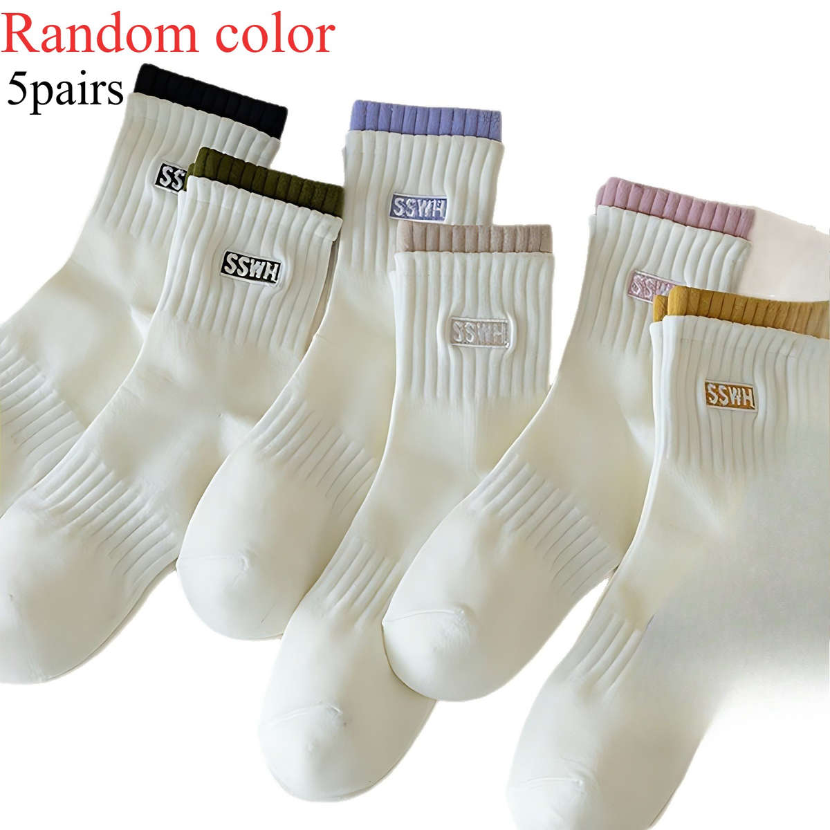 Women S Socks Color Random Color Quantity 5Pairs