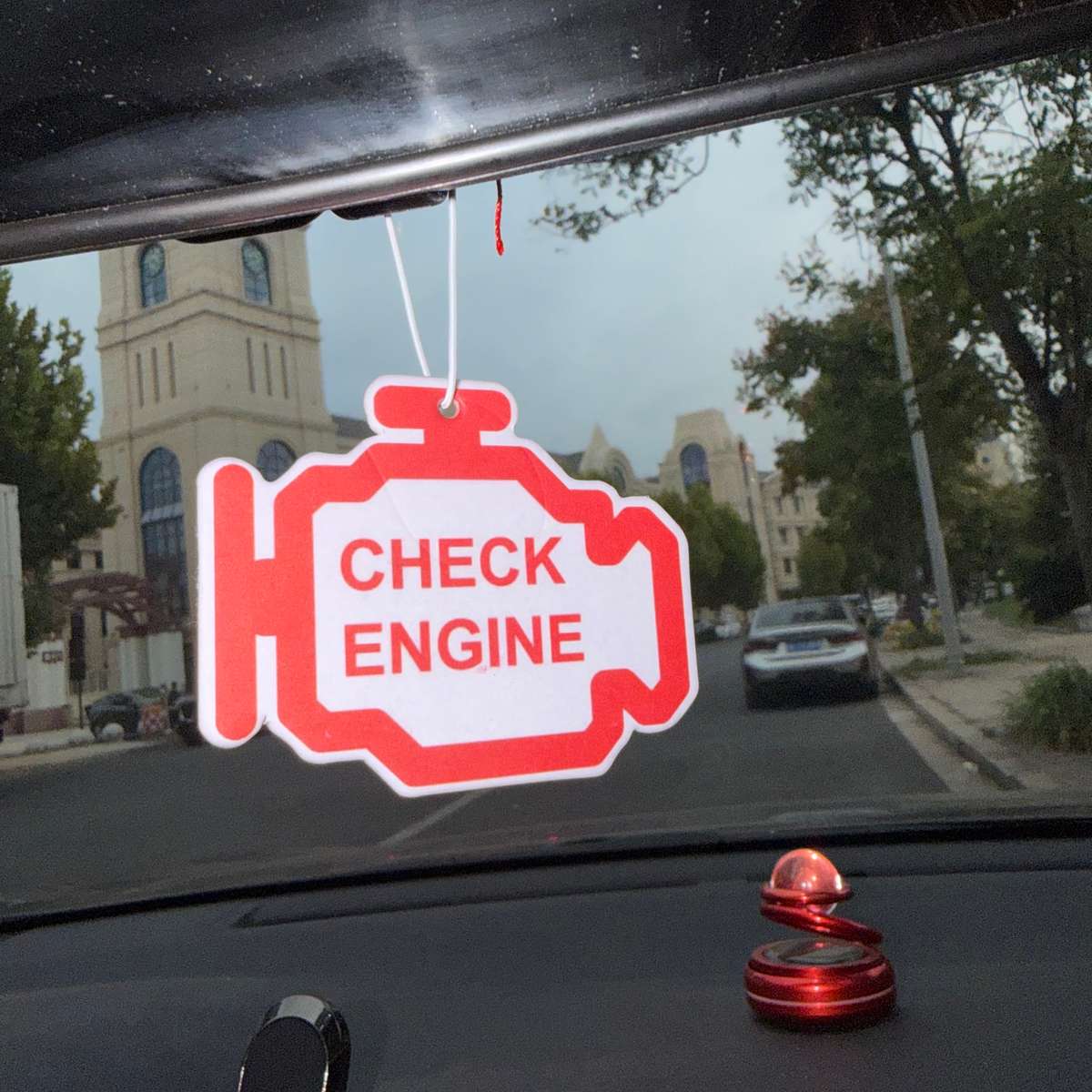 Car Interior Decor Color 'Check Engine' 3Pcs
