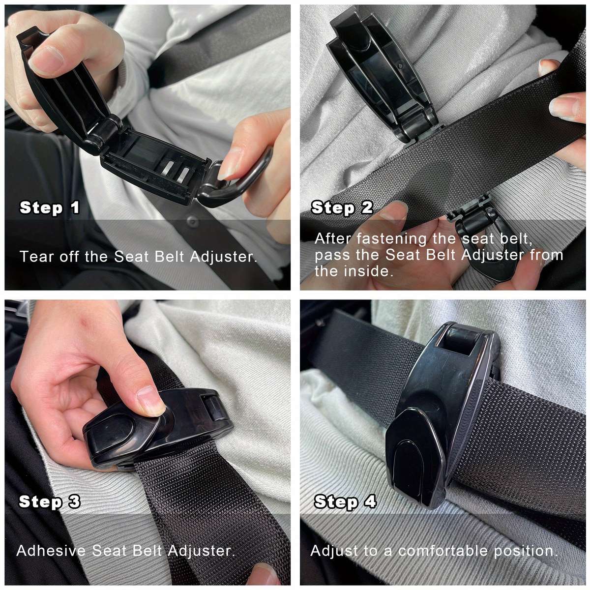 Car Seat Belt Covers Black Quantity 2Pcs