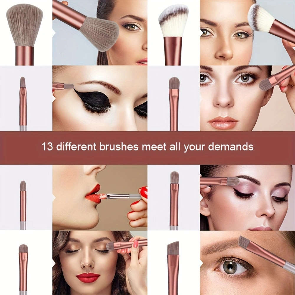 Makeup Brush Set Color Brown Obb