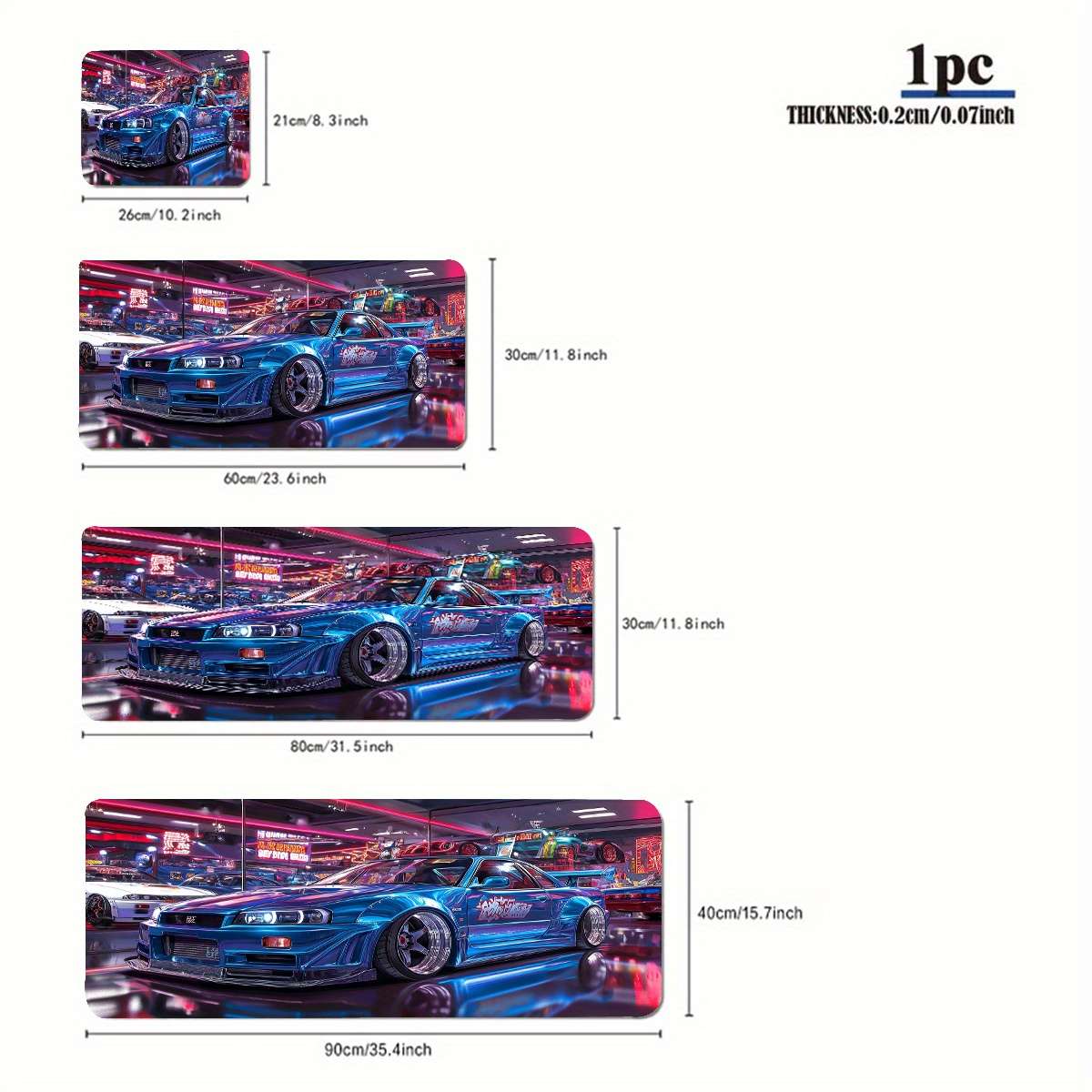 Mouse Pad Size 40X90Cm15.7X35.4Inch