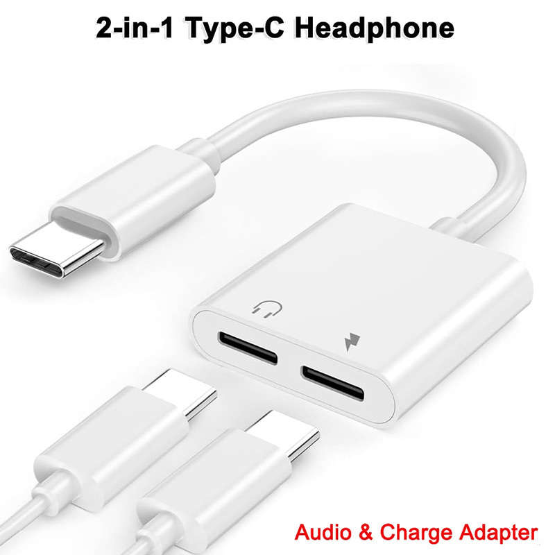 Charging Cable Color White Dual Usb C