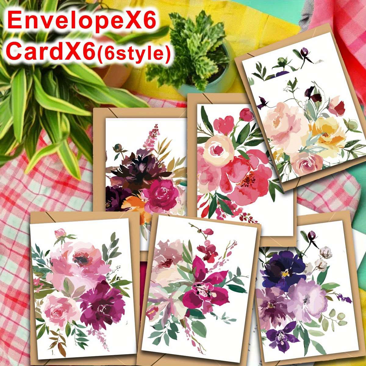 Greeting Cards Quantity 6Pcs