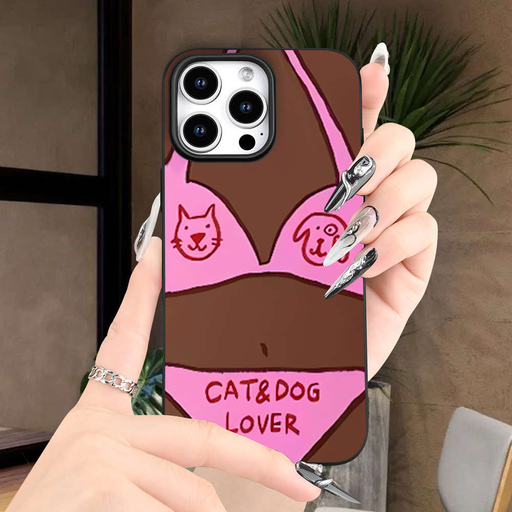 1Pc Black For iPhone SE Beach Bikini Pattern Phone Case