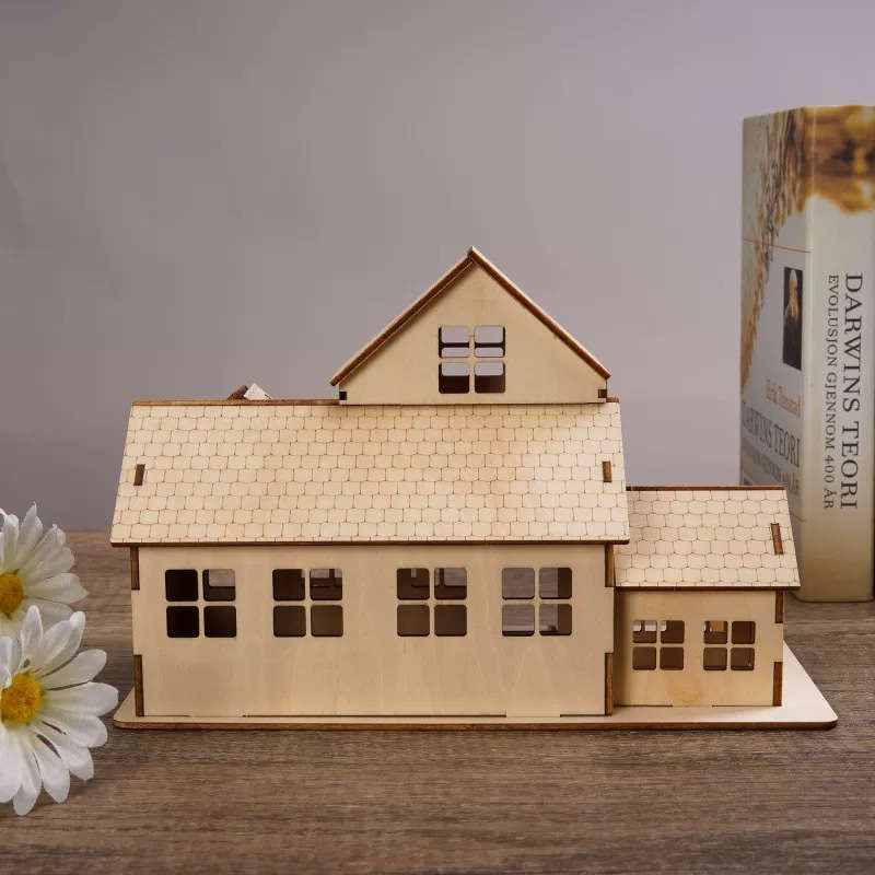 Building Toy Architectural Model Toy Set Color Cream Color Size Country Villa