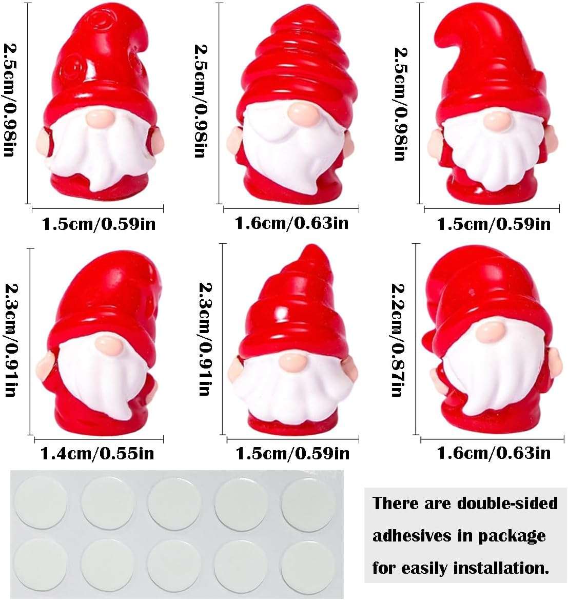 Car Interior Decor Color Gnome 6Pcs