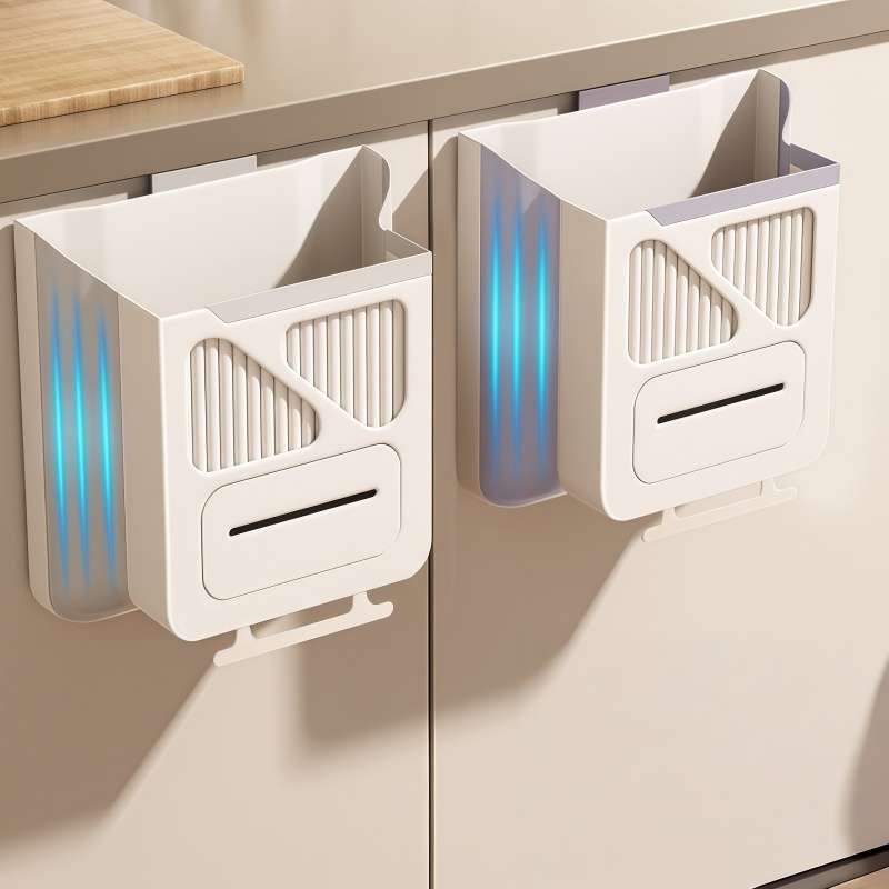 Garbage Can Color Large Beige Items2In1