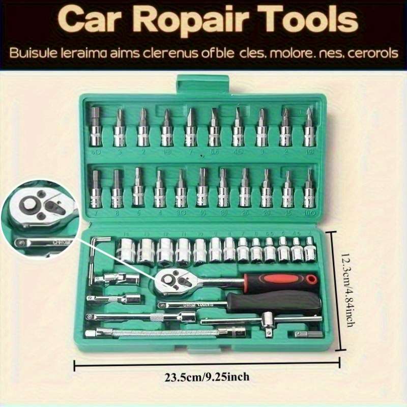 Screwdriver Bit Tool Set Color Red 46 Piece Set