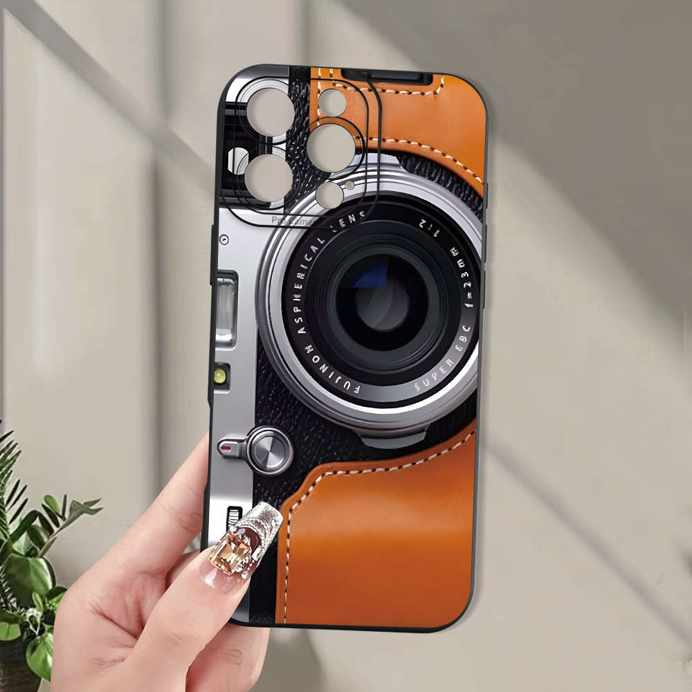 1Pc Black For iPhone 16 Pro Max Phone Case Phone Cover