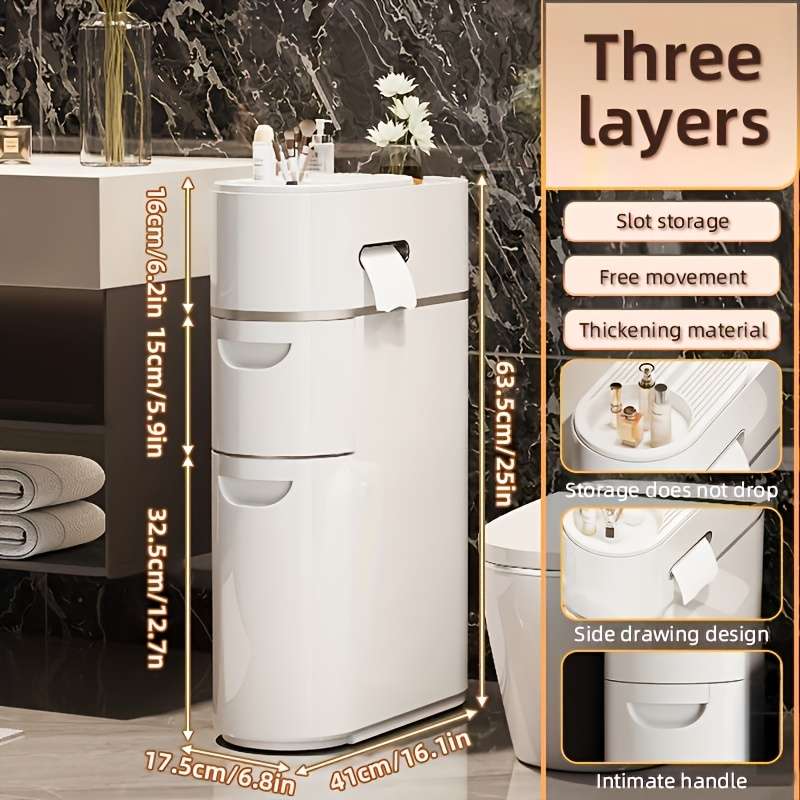 Bathroom Storage Rack Model 5 Layers  2 Teddy Bear Towels