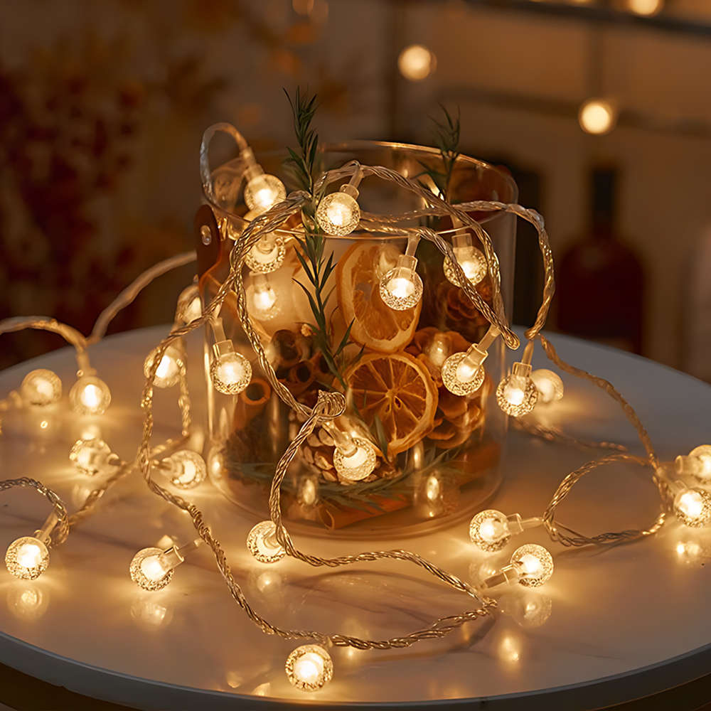 String Lights Color Warm White Size3M 9.84Ft 20Led