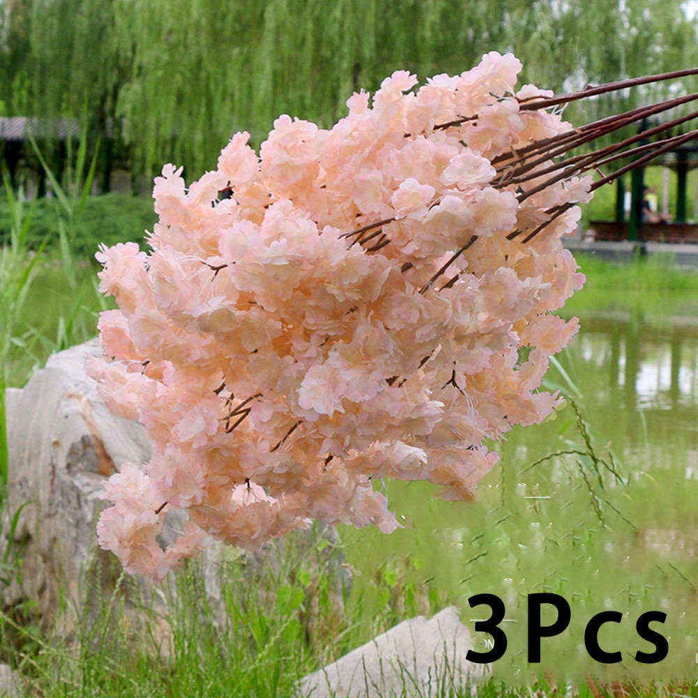 Simulated Flower Color White Quantity3Pcs