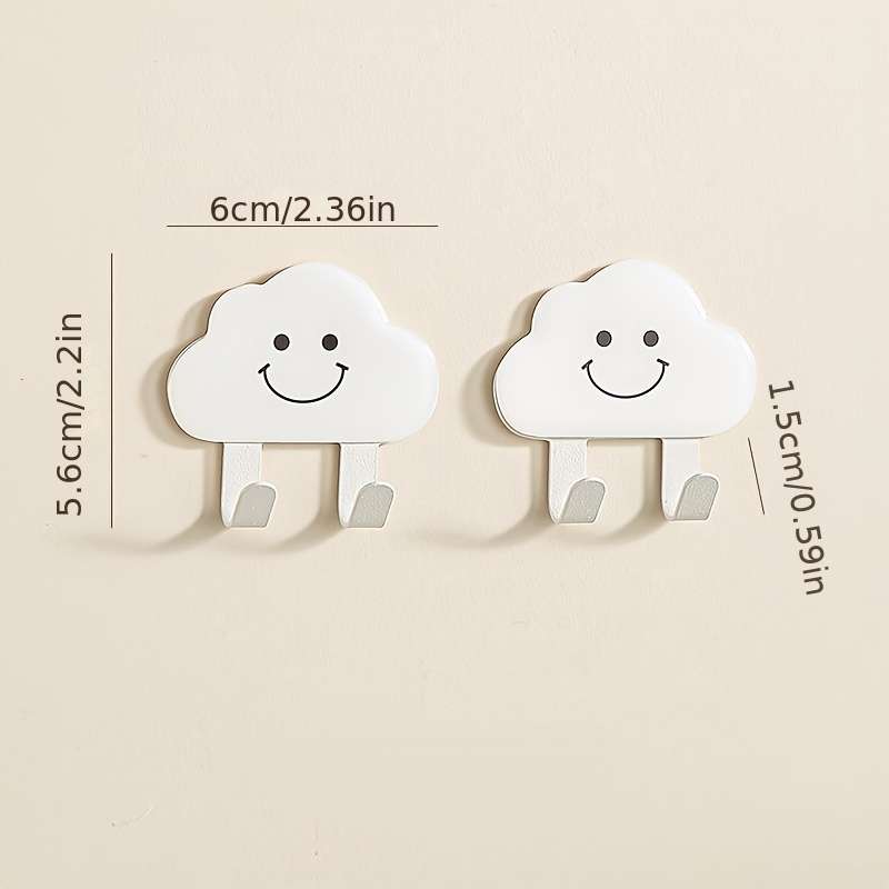 Creative Water Drop Cloud Traceless Coat Hanger Strong Items Rainbow 1pc