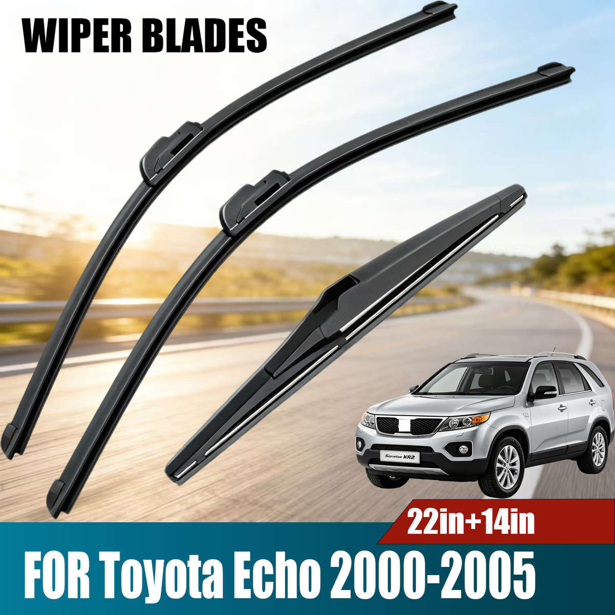 Windshield Wipers Color 2Pcs 22 14