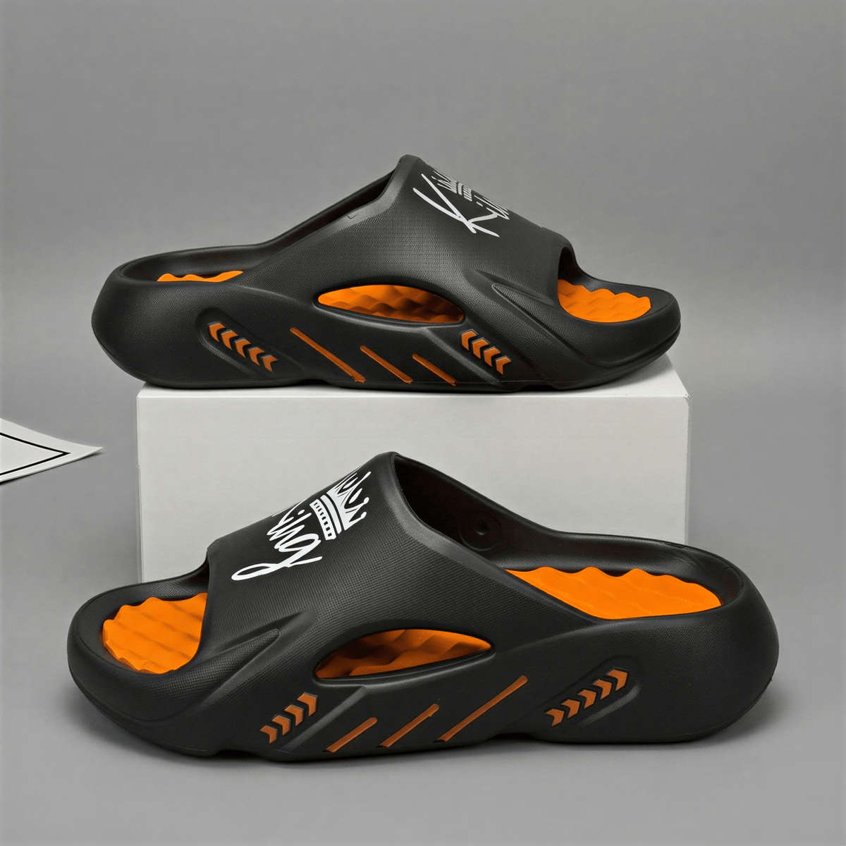Sandals Color Hg Black Orange Size Uk 4.5 5