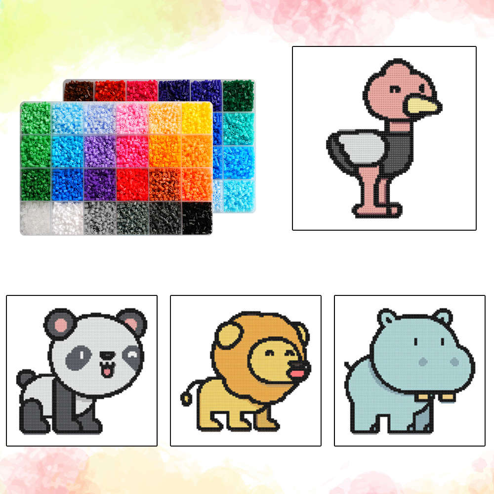 Perler Bead Set 48 Colors Box