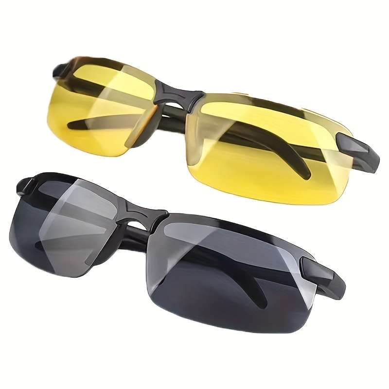 Cycling Glasses Color 2 Pack  Yellow  Black 2Pcs