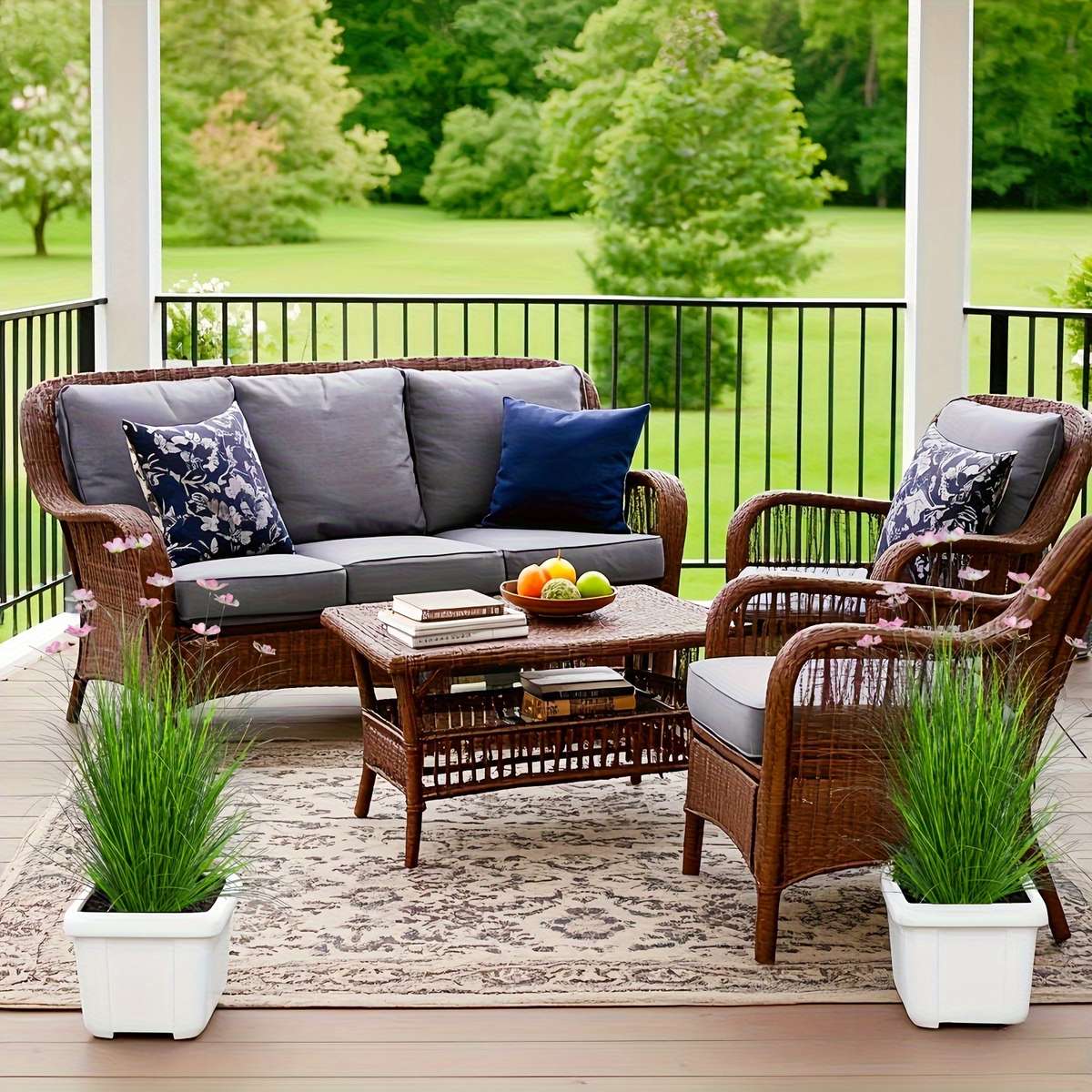Simulated Flower Style Modern Style Items5Pcssimulated Grass