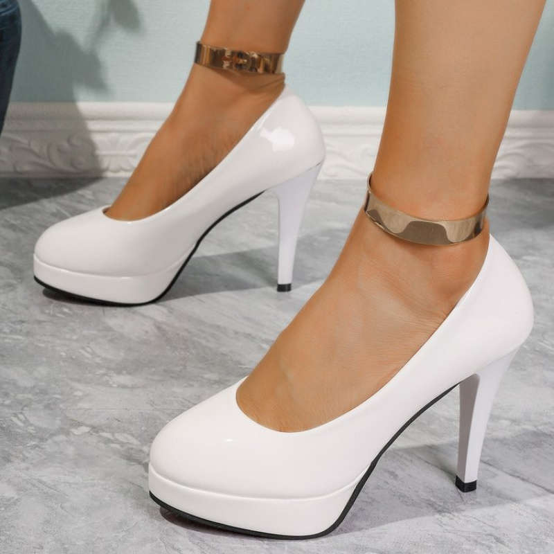 Women S High Heels Color White Sizeuk 5