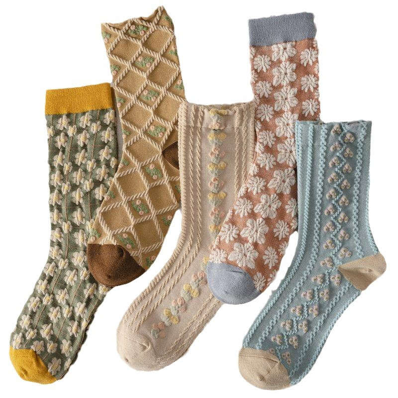 Women S Socks Color 5Pairs Mixed Colors Size Onesize