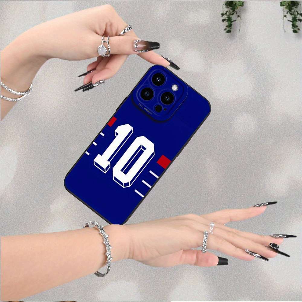 1Pc Black For iPhone 16 Model 10 Design Phone Case