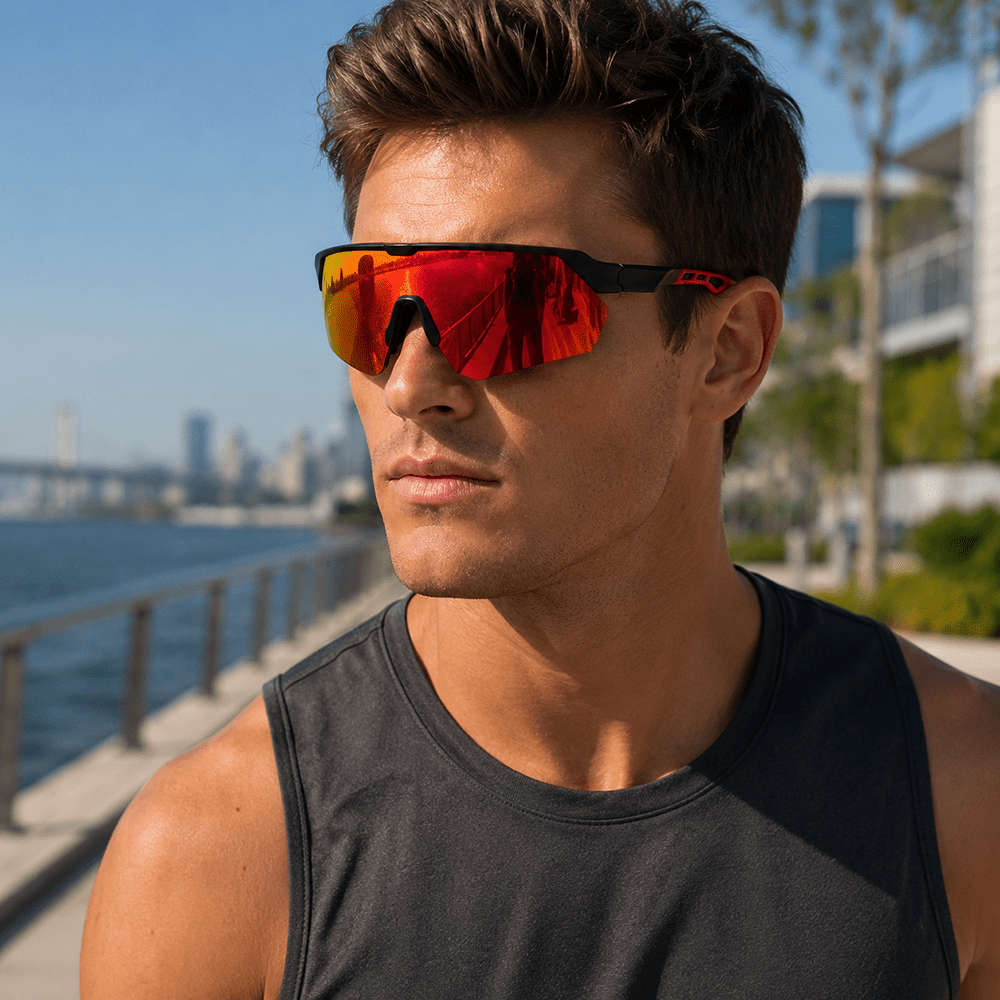 Cycling Glasses Color C8 Through Red
