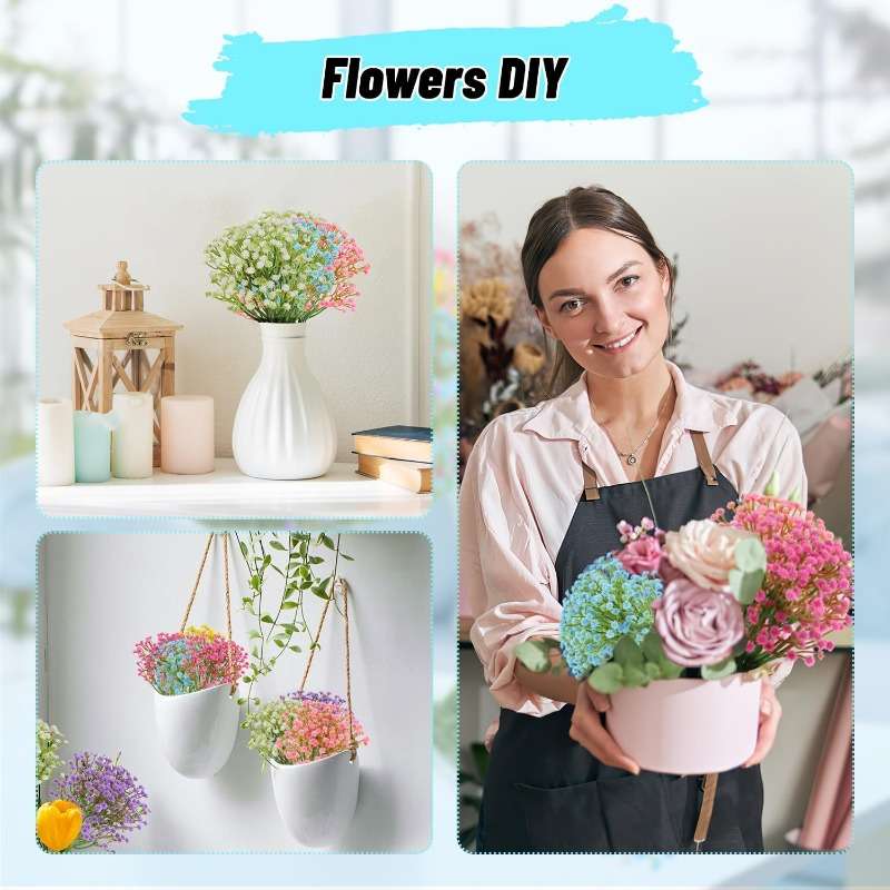 Simulated Flower Color 6 Colors Quantity18 Pcs