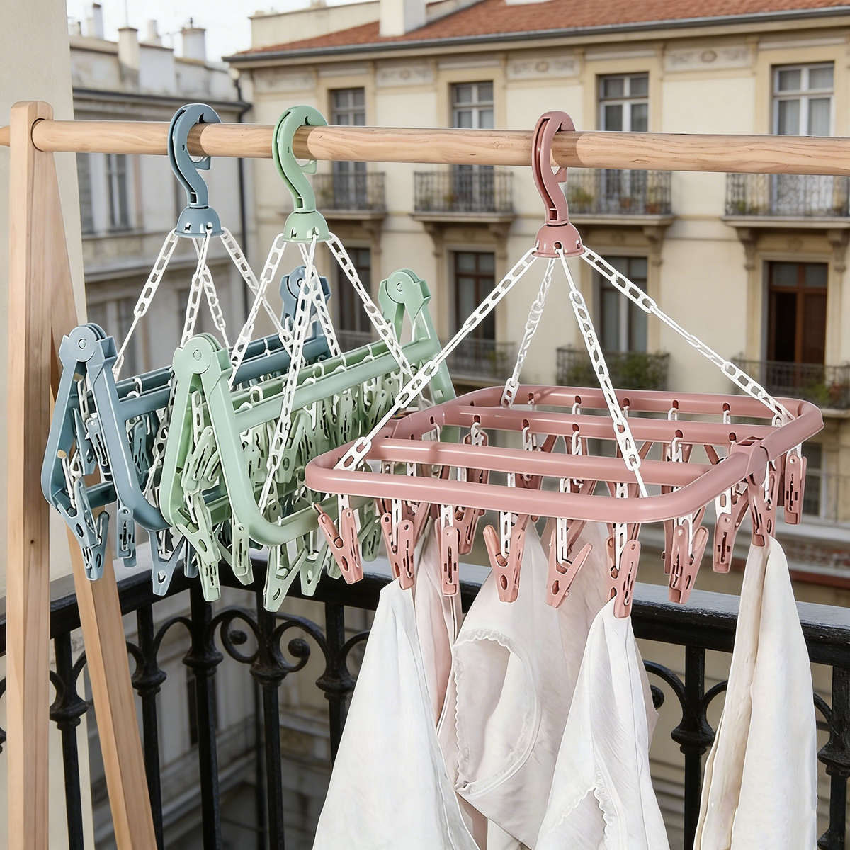 Clothes Rack Blue Quantity 2Pcs