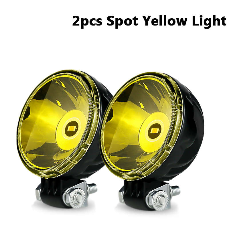 Car Lights Color 2Pcs Spot White
