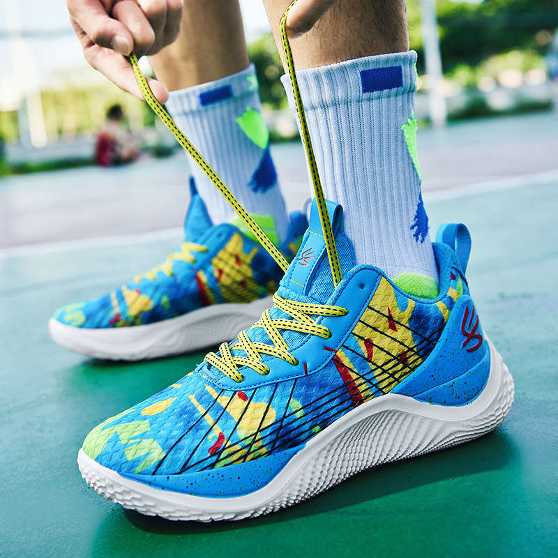 Basketball Shoes Color Purple Green Sizeuk 6